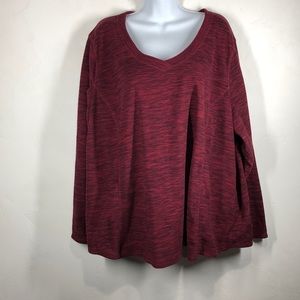 St. John’s Bay red fleece pullover size 3X